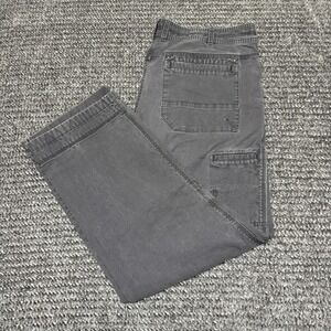 Cabelas Mens Cargo Pants 38x32 Gray Classic Fit Work Utility Outdoor Cotton